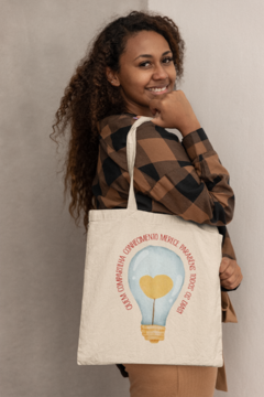 ECOBAG "QUEM COMPARTILHA CONHECIMENTO" - comprar online