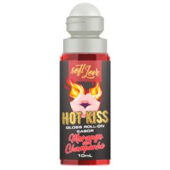 Gloss Hot Kiss Beijável Morango com Champanhe 10Ml - SOFT LOVE - comprar online