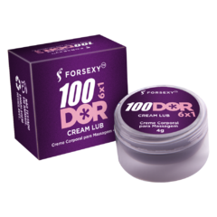 100 Dor 6X1 Cream Lub Anal Multifunções 4G - For Sexy