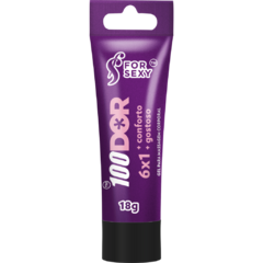 100 Dor 6X1 Gel Excitante Anal Multifunções 18G - For Sexy