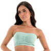 Top Faixa com Bojo Removível Sem Costura Verde Primavera - Cod.ZR0300-009-C431