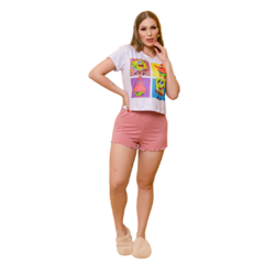 Short Doll Conforto Liso Manguinha - Cores Diveras - Cod.0057 - loja online