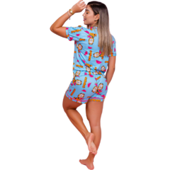 Pijama Chick Estampado - Cores Diveras - Cod.0058 - comprar online