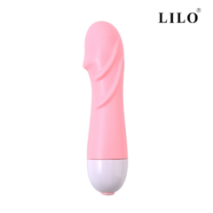 Vibrador em ABS. Com 10 modos de vibração – LILO - Cores Diversas - Cod.PS009C