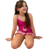 Shorte Doll Infantil Bordado - Cores Diversas - Cod.6210004