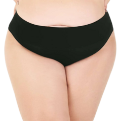 Calcinha Tanga Coss Alto sem Costura Plus Size Preto - Cod.ZR0201-078-C099