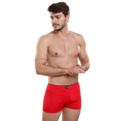 Cueca Boxer CK Rebatida em Microfibra Lisa - Cores Diversas - Cod.TS0177