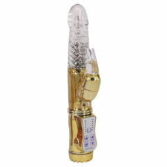 Vibrador Rotativo Jack Rabbit Metálico com 36 Vibrações - Ultra Potente - SI - Cod.5277