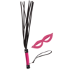 Kit Chicote Luxo 30CM com Mascara - ROSA- Cod.KLMR071