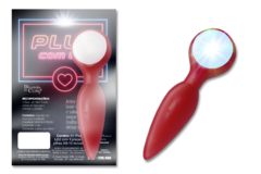 Plug LED - Plug Anal Conico com Led Pisca Pisca Colorido - Cod.2340 - Chaves do Amor Moda Intima & Sex Shop