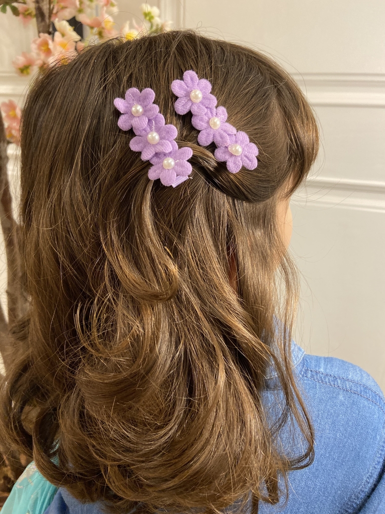 Hair clip duplo florzinhas - Comprar em OHH-HAPPY