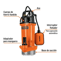 Bomba sumergible de hierro fundido para agua limpia 1/2 HP. CÓDIGO: 100169 CLAVE: BOS-1/2LH - comprar en línea