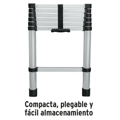 Escalera telescópica, 7 peldaños, tipo II, capacidad 102kg. CÓDIGO: 101903 CLAVE: ESTE-207 - comprar en línea