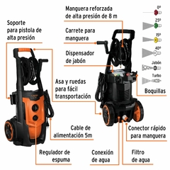 Hidrolavadora eléctrica,2000 PSI, motor de inducción, Expert. CÓDIGO: 102111 CLAVE: HILA-2000X - comprar en línea