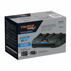 Cargador 20V dual, Truper MAX. CÓDIGO: 102492 CLAVE: MAX-CA2 en internet