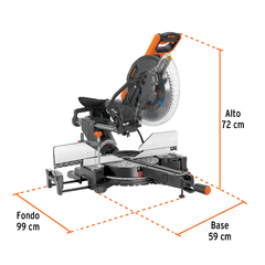 Sierra de inglete 12", 2000 W telescópica compuesta, Truper. CÓDIGO: 103235 CLAVE: SINCO-12 - tienda en línea