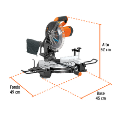 Sierra de inglete 10", 1800 W compuesta, Truper. CÓDIGO: 103236 CLAVE: SINCO-10-3 - tienda en línea