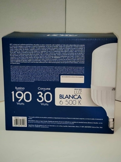 Foco led alta potencia 30W - 2PACK tipo T luz blanca E27. Código 116442 en internet