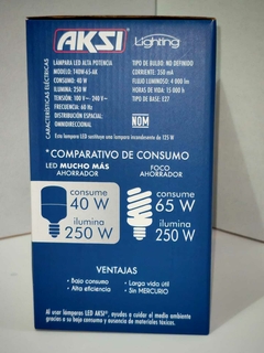 Foco led alta potencia 40W - 2PACK tipo T luz blanca E27. Codigo 116443 - ROALHERRAMIENTAS