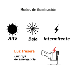 Lámpara recargable de LED 300 lm alta potencia, Truper..CÓDIGO: 12983 CLAVE: LARE-300 - ROALHERRAMIENTAS