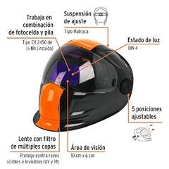 Careta digital para soldar, sombra 9 a 13, Truper Expert CÓDIGO: 14632 CLAVE: CAREL-913DX - comprar en línea