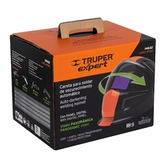 Careta digital para soldar, sombra 9 a 13, Truper Expert CÓDIGO: 14632 CLAVE: CAREL-913DX