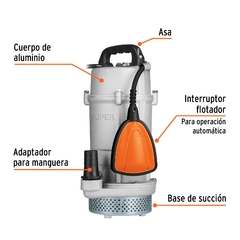 Bomba sumergible metálica para agua limpia uso rudo 3/4 CÓDIGO: 15002 CLAVE: BOS-3/4LPX - comprar en línea