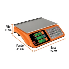 Báscula capacidad 40 kg electrónica multifunciones, Truper. CÓDIGO: 15241 CLAVE: BASE-40 - tienda en línea