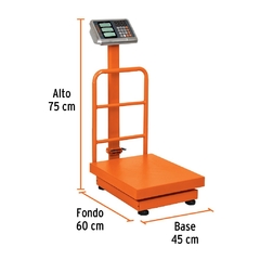 Báscula capacidad 200 kg plegable de plataforma, Truper Código 15732. Clave: BAS-200PLA en internet