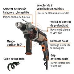 Rotomartillo 1/2" 900 W, industrial, Truper. CÓDIGO: 19324 CLAVE: ROTO-1/2N7 - comprar en línea