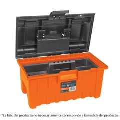 CAJA PARA HERRAMIENTA, AMPLIA DE 22", COLOR NARANJA  CÓDIGO: 19780  CLAVE: CHA-22N