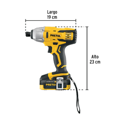 Destornillador de impacto inalámbrico 1/4", 20 V, Pretul. CÓDIGO: 28269 CLAVE: DIMI-20P en internet