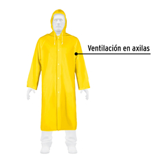 Gabardina impermeable ligera de PVC, talla M, Pretul. Código 29963 Clave IMPER-M-P - comprar en línea