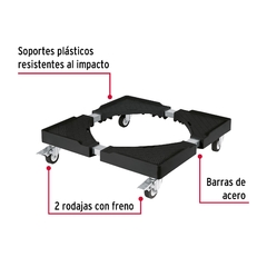 Base con ruedas ajustable para línea blanca, Fiero. CÓDIGO: 49301 CLAVE: BARU-45 - comprar en línea