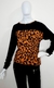 BLUSA ANIMAL PRINT MANGA LONGA FEMININA - loja online