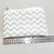 Necessaire Chevron cinza e branco - Porta joias Samara Renee