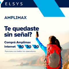 Elsys Amplimax con Mástil. Internet y telefonía móvil y rural