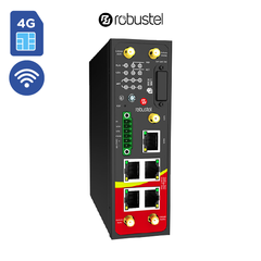 Router Robustel R2000 D4L2 2 Motores 4g Dual Sim Wifi Poe
