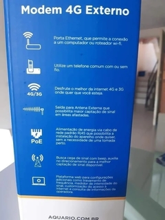Combo Router 4g Aquario Cpe-4000 Con Mástil Y Cable Red 5 M - tienda online