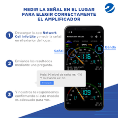 Kit Callboost Amplificador Celular 3g + Antena Hongo + 20m de cable - comprar online