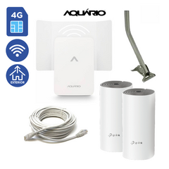 Kit Aquario Cpe-4000, Router 4g E4 Con Wifi, Mástil Y Cable 5m