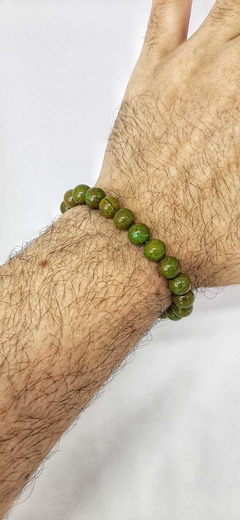 Pulseira Basic Pedra Jade Jadeita 8mm na internet