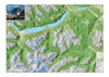 Mapa Topográfico: Cerro Castillo Norte / Sur