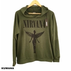 Buzo Hoodie Nirvana green