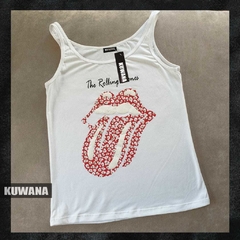 Musculosa Stone Print al cuerpo WHITE