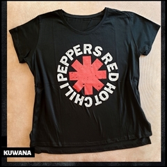 Remera Red Hot Black Glitter