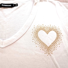 Remera Love Gold White PREMIUM en internet