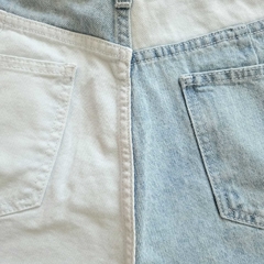 Short Denim Bicolor - Kuwana Mayorista