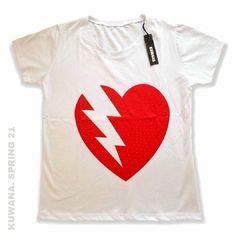 Remera Love hearth White PREMIUM