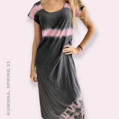 Vestido batic largo GREY ROSE